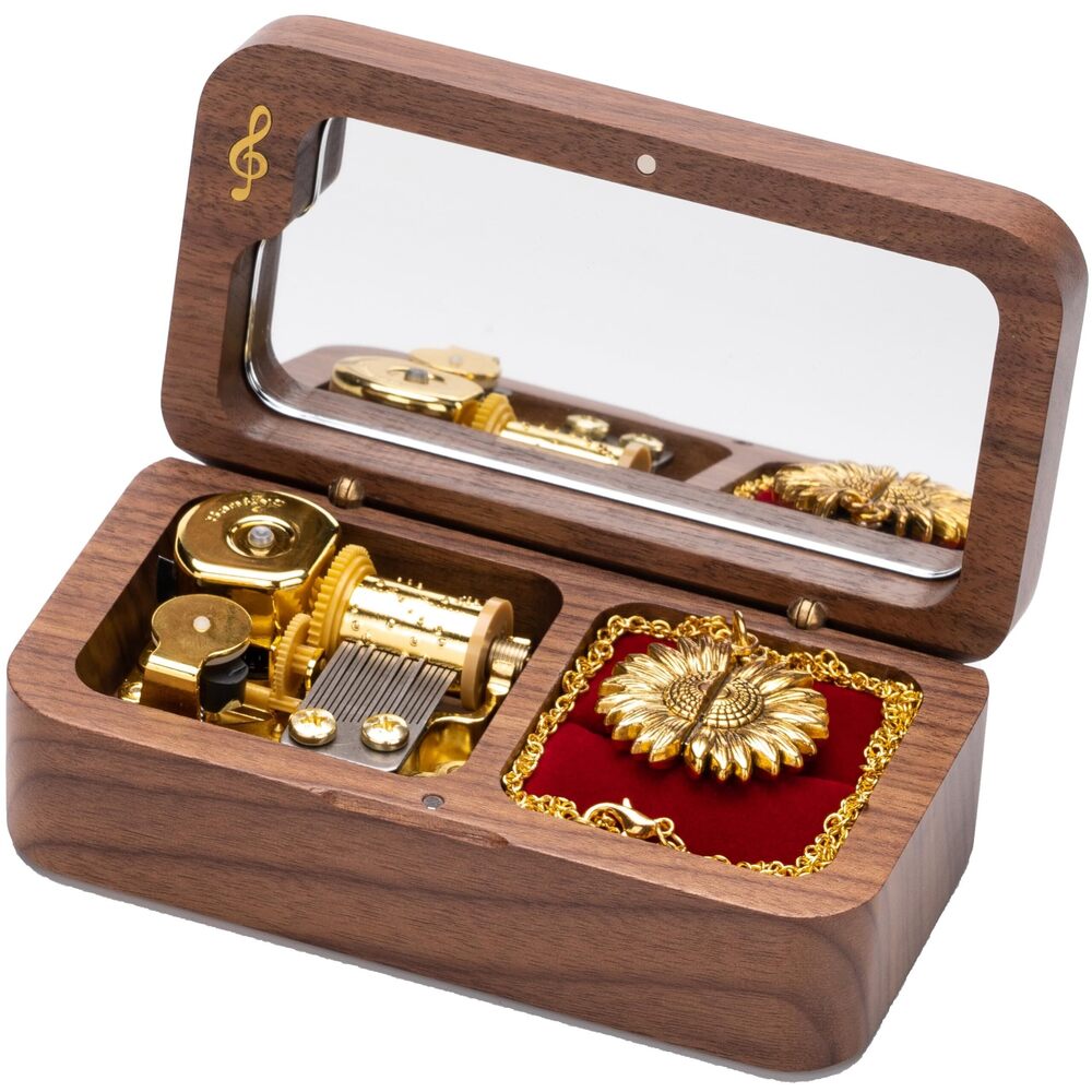 1214 You are My Sunshine Music Box with You are My Sunshine Sunflower